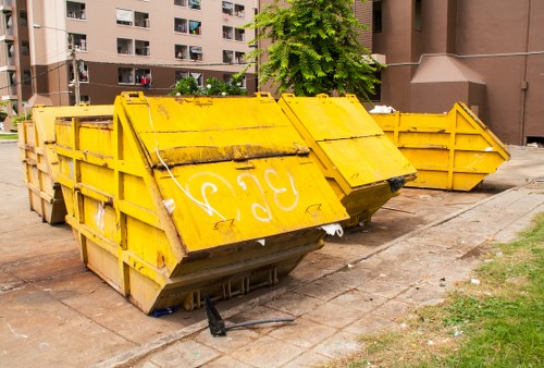 Professional team conducting house clearance